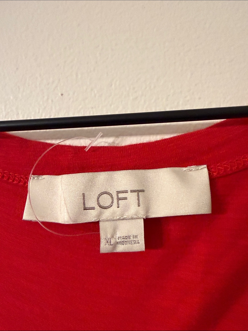 LOFT Red Ruffle Sleeve Tank Top - Picture 2 of 3